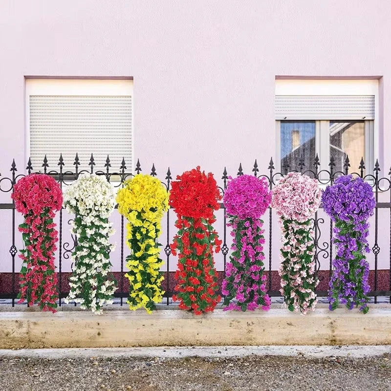 Artificial Silk Rose Vine Garland – Wedding & Wall Decor Artificial Flower Garland Babs