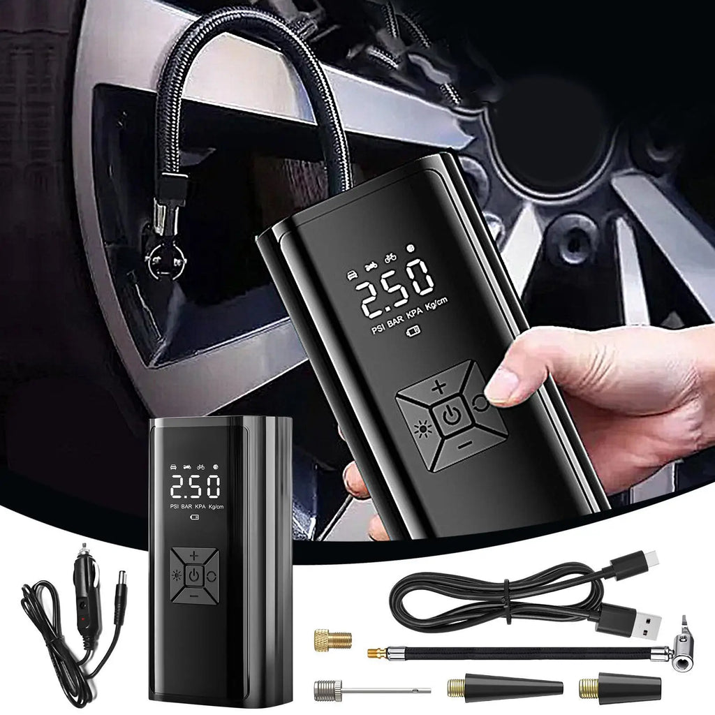 Wireless Portable Tire Inflator – 120W Electric Air Compressor Portable Tire Inflator Babs