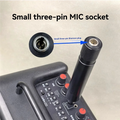 Portable 6.5 Mono Lapel Condenser Mic – 5M Wired for Instruments Lapel Condenser Microphone Babs Black