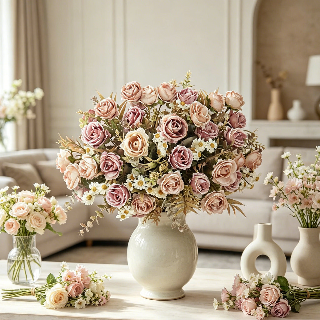 Silk Rose Artificial Flowers – Bridal Bouquet & Home Décor Artificial Silk Flowers Babs