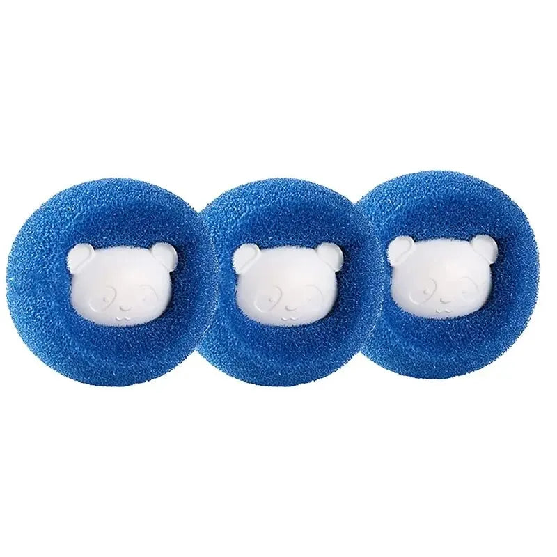 Reusable Pet Hair Remover Laundry Balls – Lint & Fur Catcher Laundry Lint Remover Babs Blue-3PC