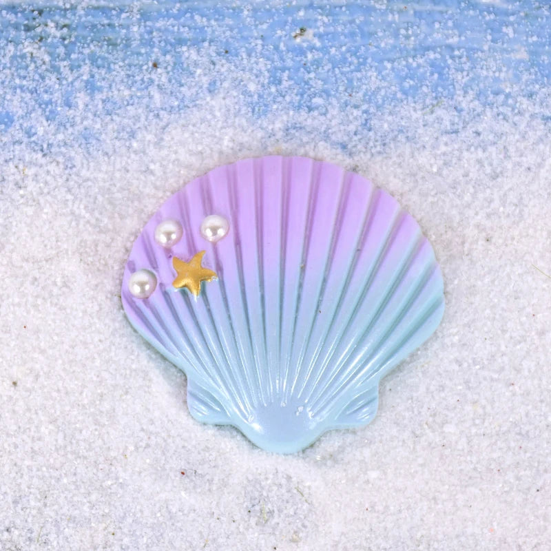Resin Shell Starfish Mermaid Cake Toppers – Ocean Party Cake Topper Set Babs 9