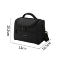 Insulated Lunch Bag Tote Cooler with Shoulder Strap | Portable Insulated Lunch Tote Babs Black