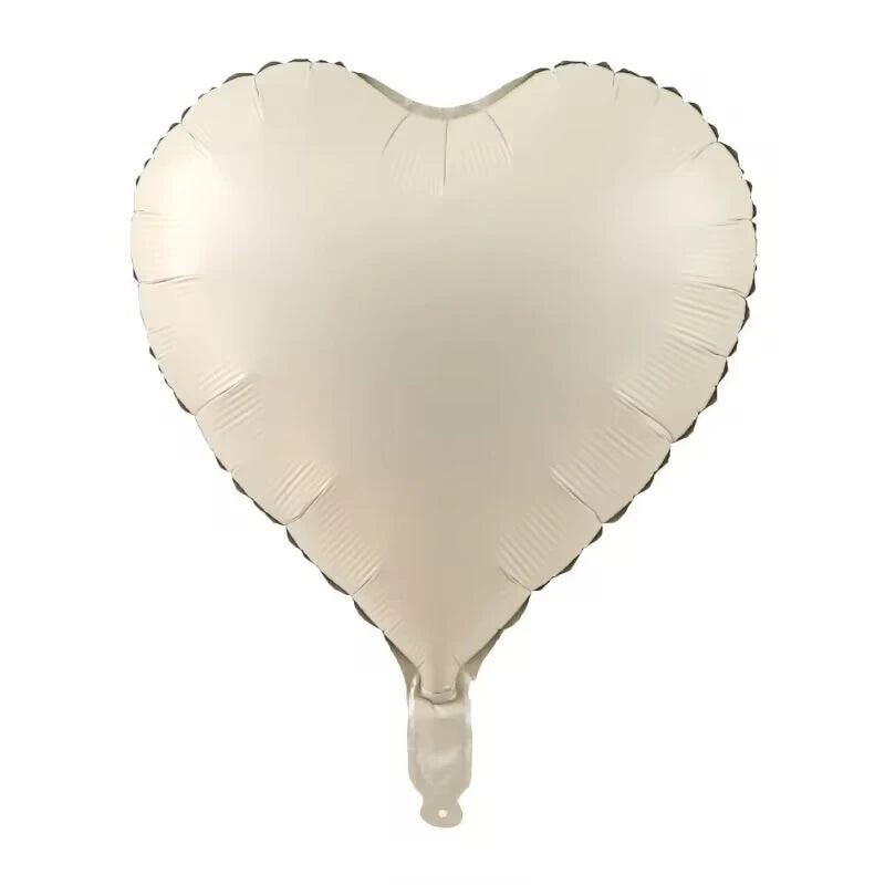 18" Heart & Star Foil Balloons – Retro Colors, Pack of 3-10 Foil Party Balloons Babs Heart 1 10pcs