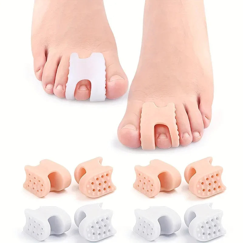 Soft Rubber Toe Spacers & Big Toe Pad – Men & Women Toe Spacer Set Babs