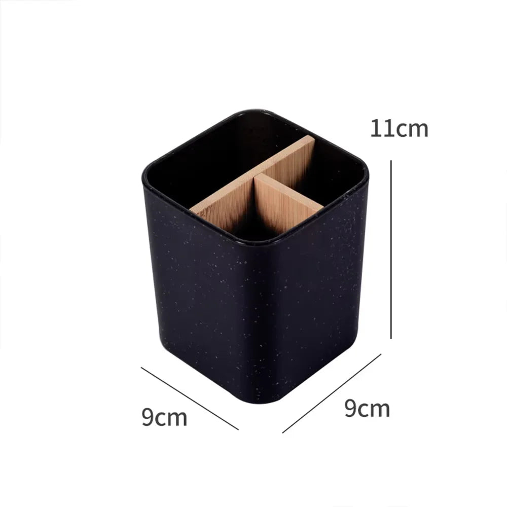 Plastic Toothbrush & Toothpaste Holder – Bathroom Organizer Toothbrush Holder Babs 3 Grids