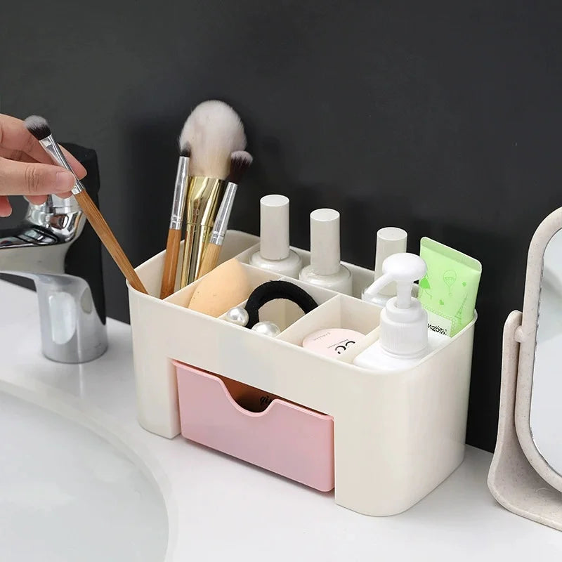 Makeup Organizer with Drawer & 6 Compartments | Cosmetics Box Makeup Organizer Babs