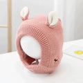 Pet Knitted Ear Muffs Hat – Winter Ear Warmer for Dogs & Cats Pet Winter Hat Babs Pink