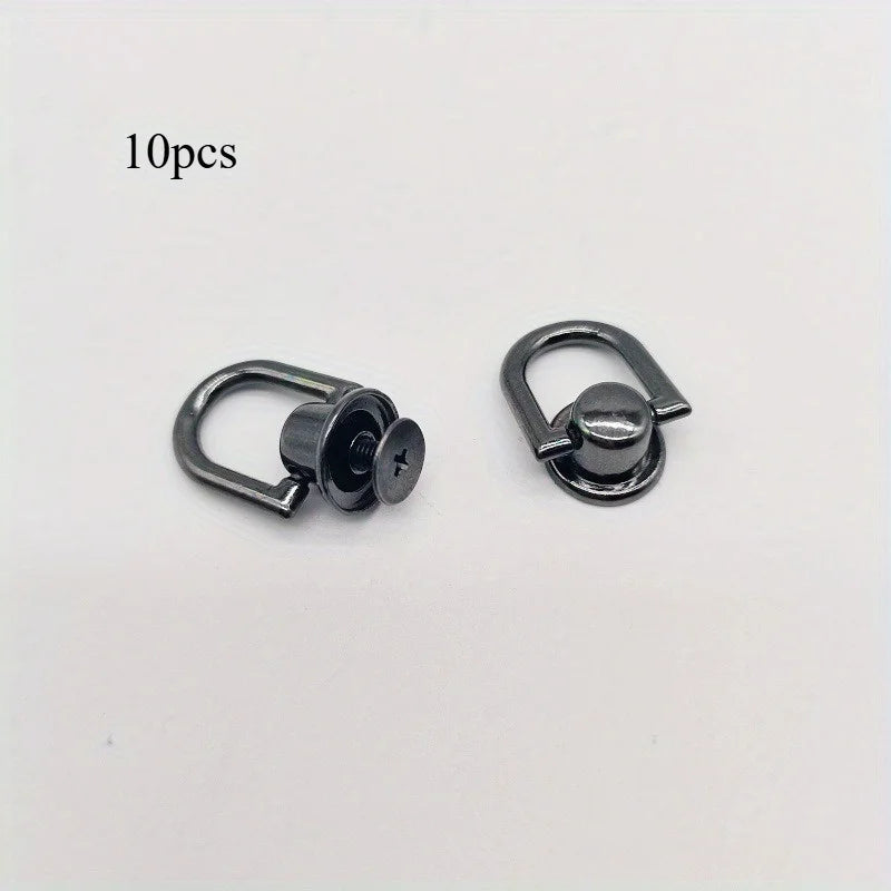 Metal Bag Strap Connector & Pull Ring – Hardware Accessories Bag Hardware Accessory Babs Black-10pcs
