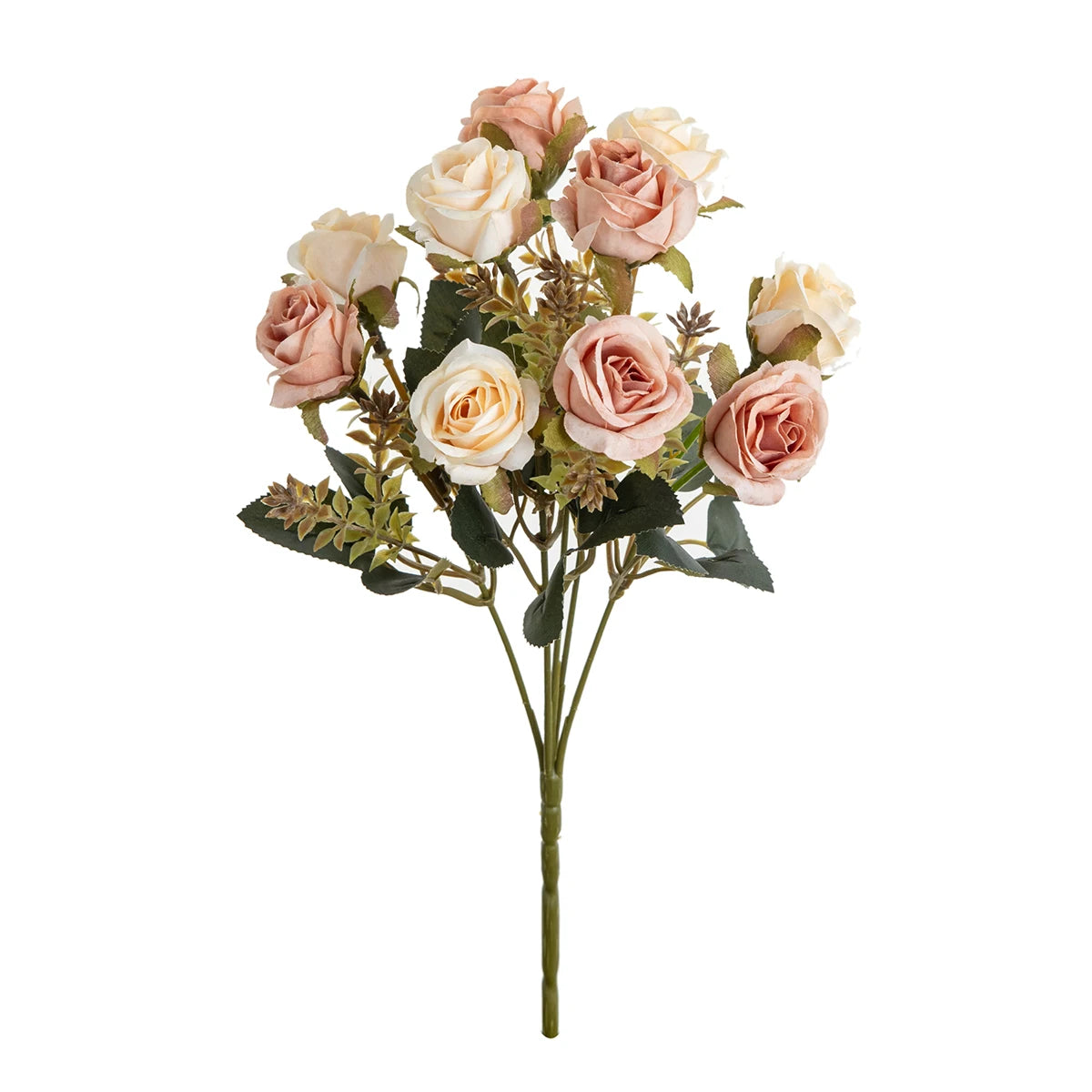 Silk Artificial Carnation Rose Bouquet – Wedding & Home Décor Artificial Flower Bouquet Babs color 5 1pc
