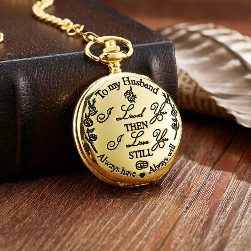 Men's Antique Pocket Watch – Heartfelt Husband Gift & Keepsake Pocket Watch Babs