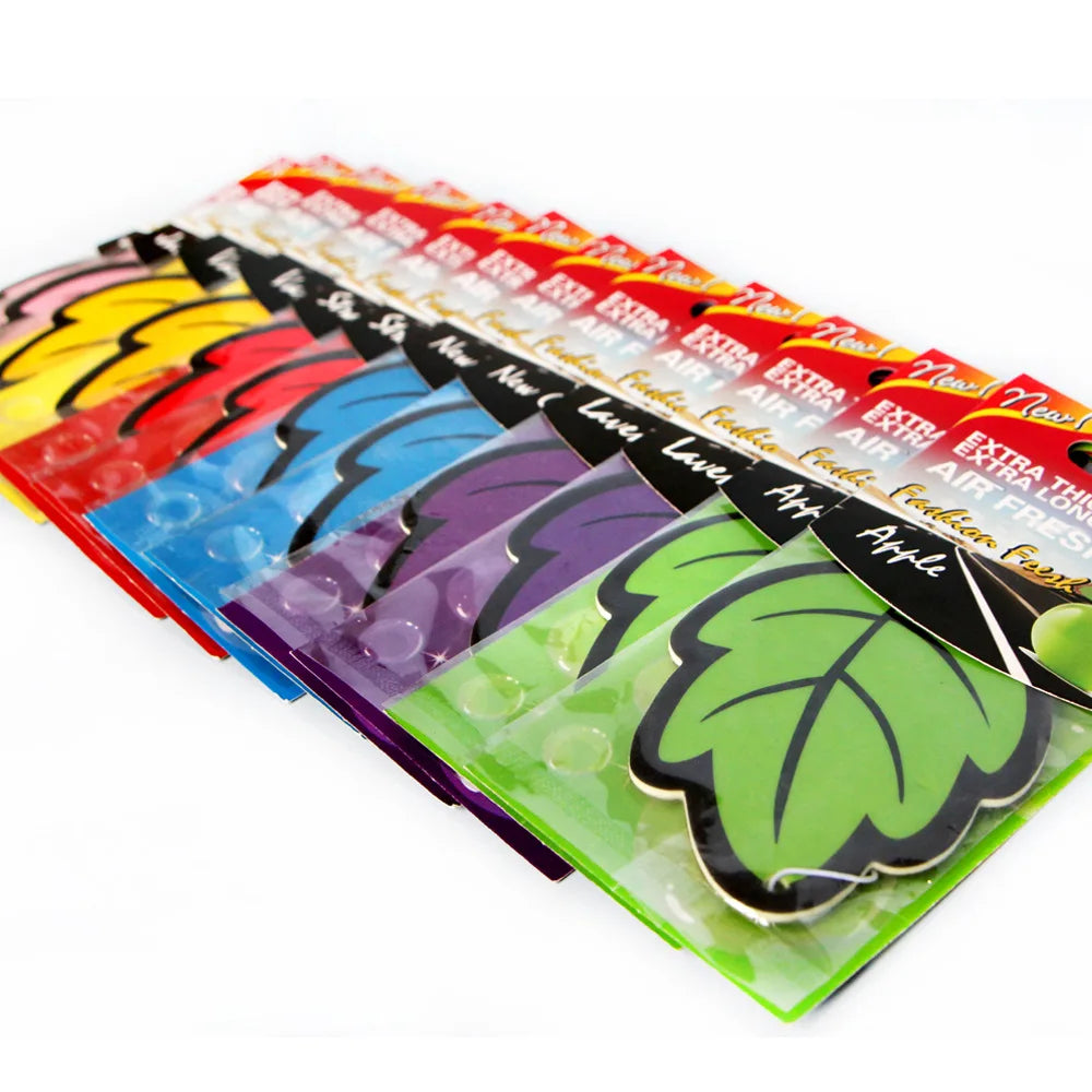 6-Pack Leaf Hanging Car Air Freshener – 6 Scents | Paper Car Air Freshener Babs