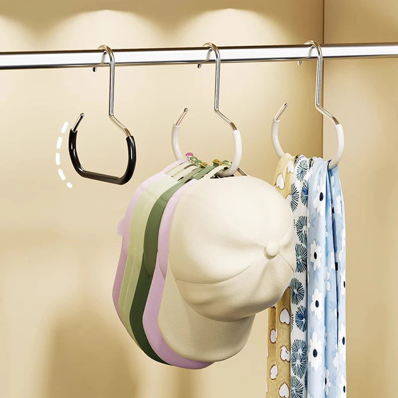 Circle Ring Hat Hanger Non-Slip Wardrobe Hook Organizer Hat Hanger Hook Babs