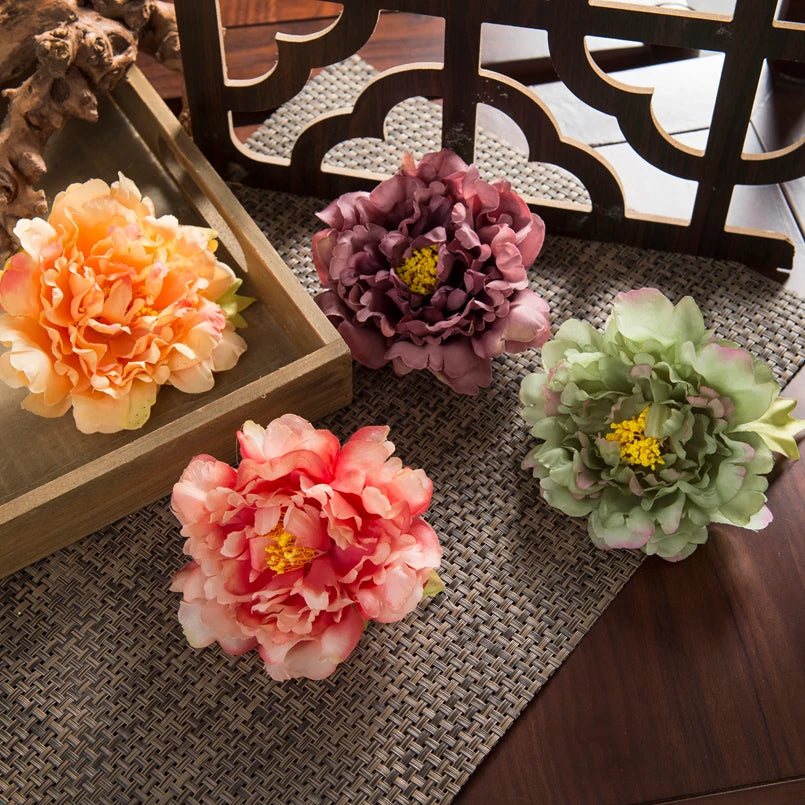 Silk Peony Artificial Flowers 10/20pcs – Wedding & Home Décor Artificial Silk Flowers Babs
