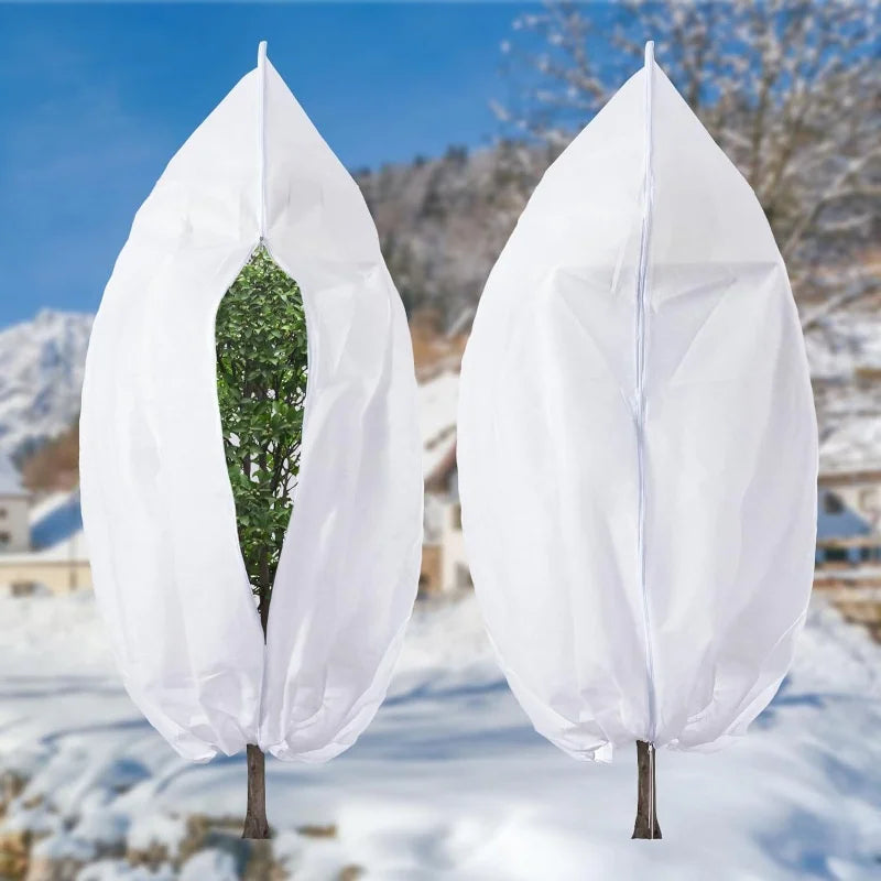 Large Plant Frost Protection Covers with Zipper & Drawstring Plant Frost Cover Babs