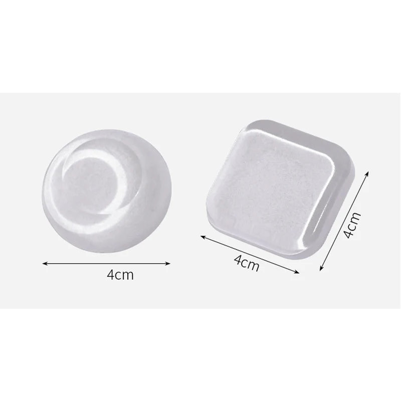 6-Pack Silicone Door Stopper Bumper Pads – Clear Adhesive Protectors Door Stopper Bumpers Babs