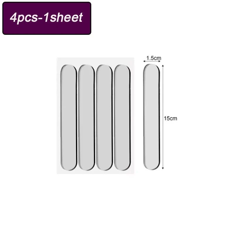 Self-Adhesive Clear Silicone Bumper Pads – Door & Cabinet Protectors Silicone Bumper Pads Babs 4pcs-1sheet