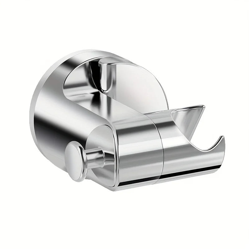 No-Drill Shower Head Bracket | Adjustable Suction Cup Shower Head Bracket Babs silvery