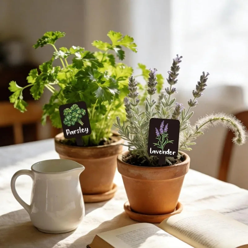 12-Piece Acrylic Herb Garden Plant Labels & Markers Garden Plant Markers Babs