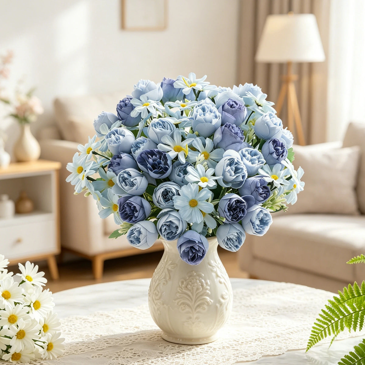 Silk Artificial Rose Bouquet – Wedding & Home Décor Flowers Artificial Flower Bouquet Babs