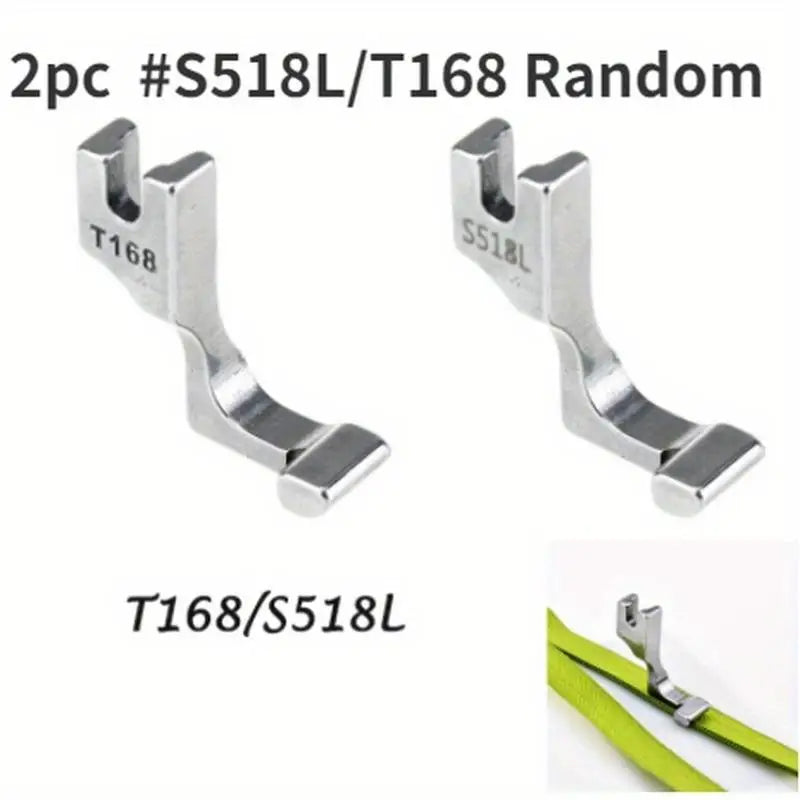 2pc Invisible Zipper Presser Foot – Industrial Lockstitch Steel Zipper Presser Foot Babs 2pc random