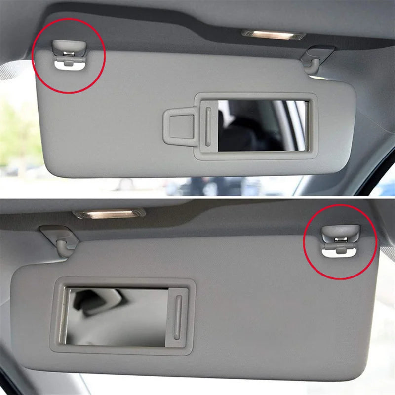 Gray Sun Visor Hook Clip for Audi A3 A4 A5 Q3 Q5 | 8U0857562A Sun Visor Clip Babs