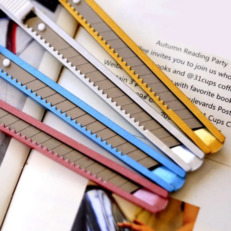 2pcs Metal Retractable Utility Knife – Art Cutter & Letter Opener Retractable Utility Knife Babs