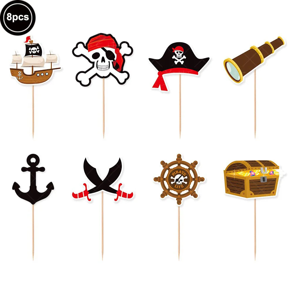 Pirate Theme Silicone Wristbands – Party Favor Bracelets Party Favor Wristbands Babs Orange