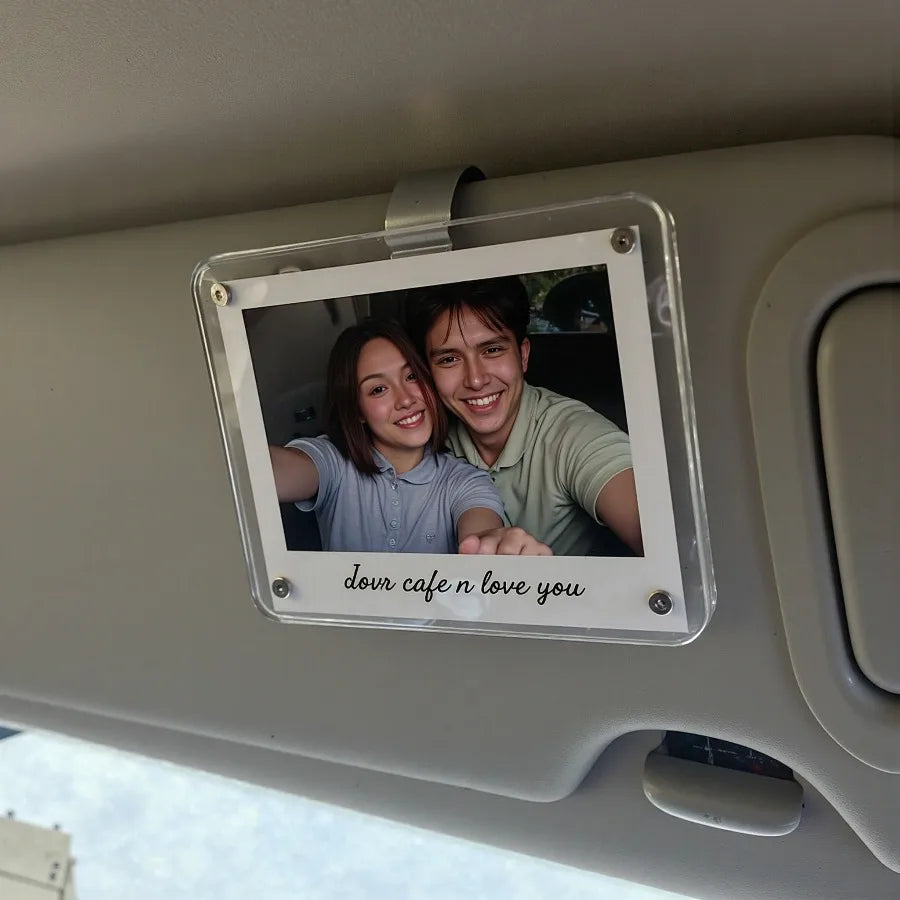 Car Visor Photo Clip – Personalized Sun Visor Keepsake Gift Car Visor Clip Babs