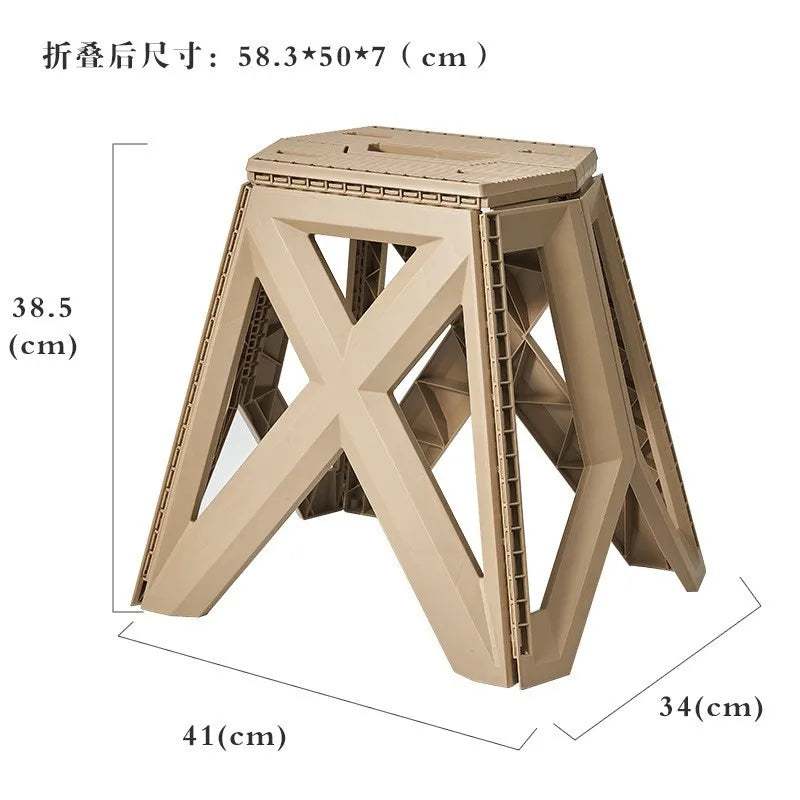 Portable Folding Stool – Heavy Duty Camping & Outdoor Seat Folding Camping Stool Babs D