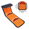 3-Pocket Lens Filter Bag – ND UV CPL Filter Wallet Case 82mm Lens Filter Bag Babs Orange