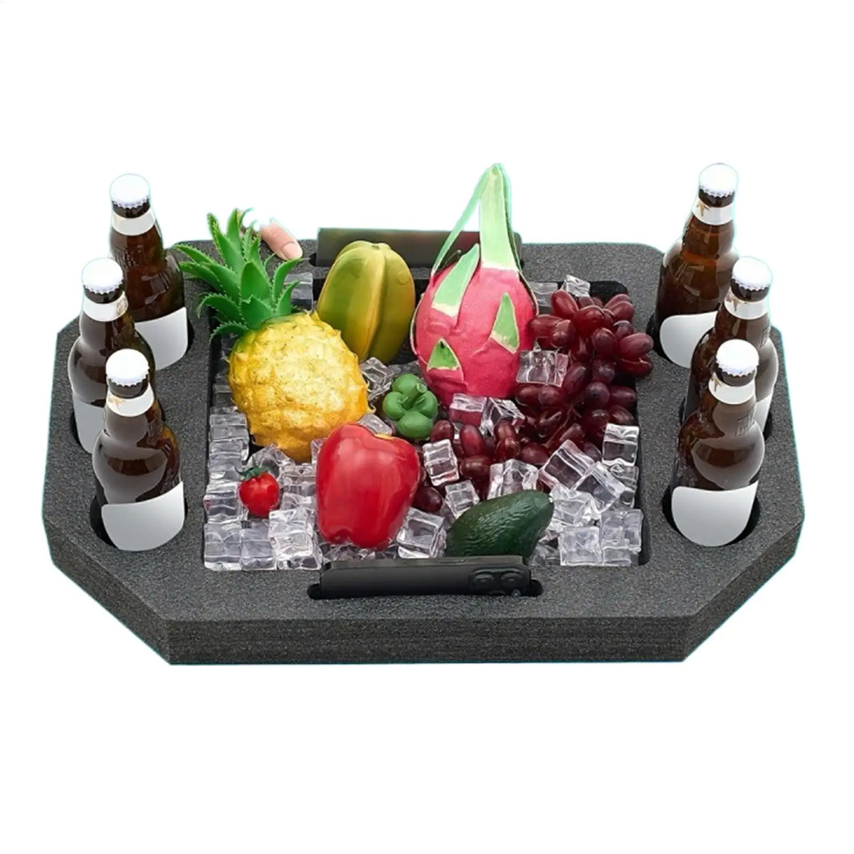 Floating Pool Beverage Tray – Waterproof Cup & Snack Holder Pool Floating Tray Babs