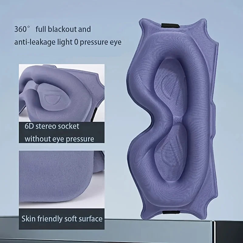 FUBEICHLY 3D Blackout Sleep Eye Mask – Adjustable Contoured Sleep Eye Mask Babs