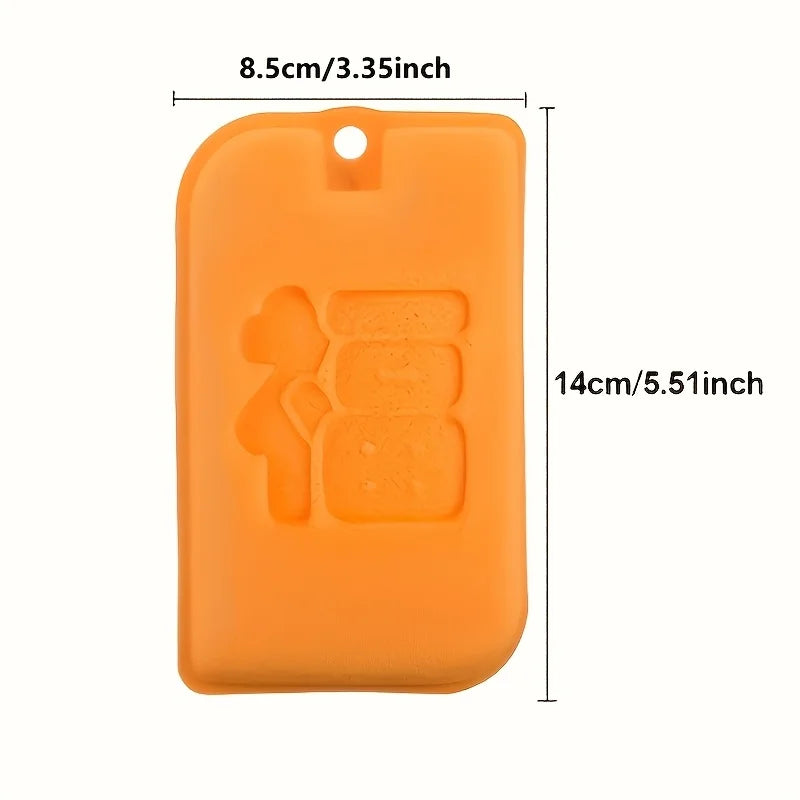 6-Pack Orange Double-Sided Dishwashing Sponges | Quick-Drying Kitchen Cleaning Sponges Babs