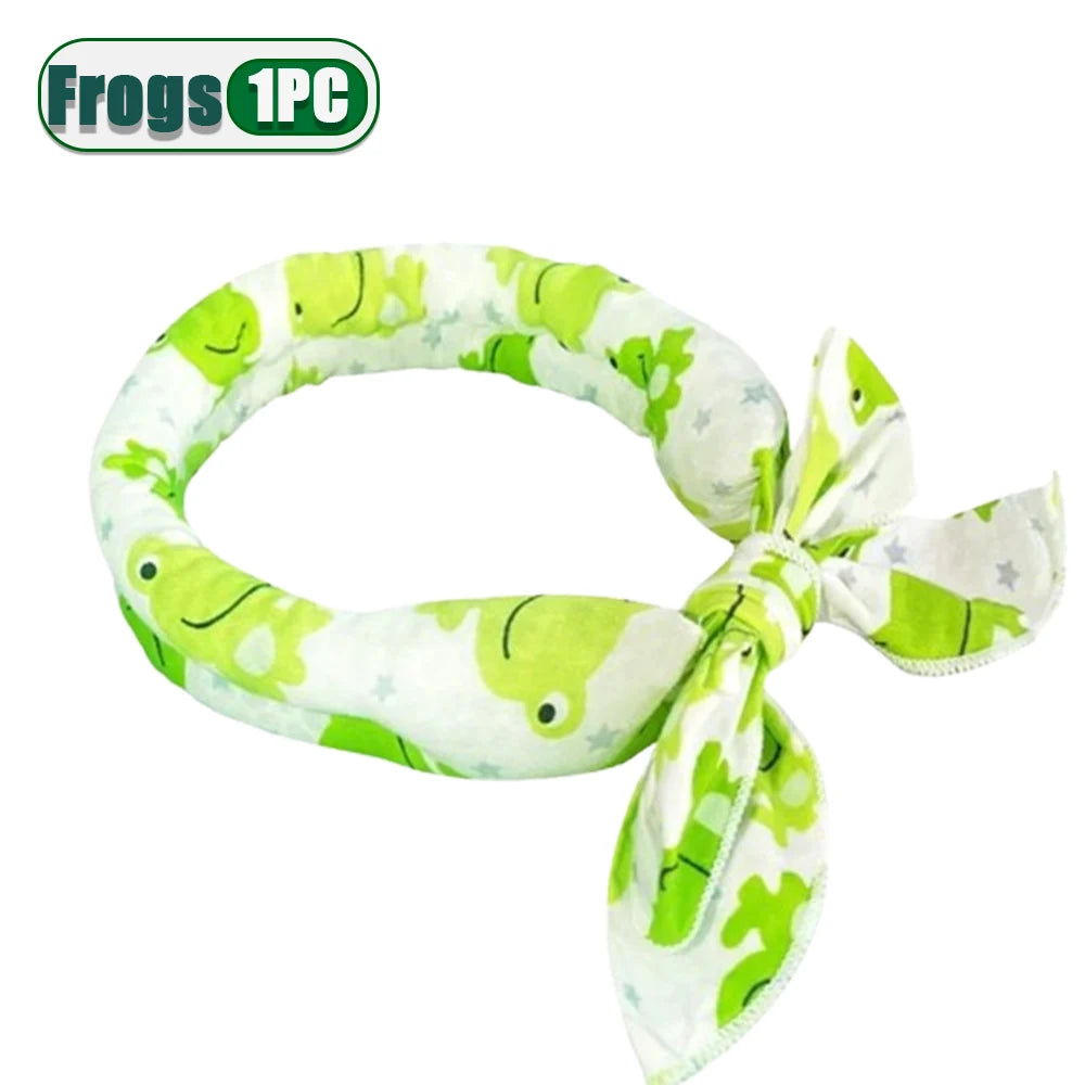 Pet Cooling Bandana for Dogs & Cats – Ice Bead Scarf 2-Pack