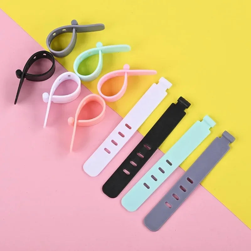 Silicone Cable Organizer Clips & Cord Management Wire Straps Cable Organizer Clips Babs