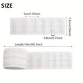 10M Curtain Hook Webbing Tape – Traditional Polyester Style Curtain Heading Tape Babs White 10 meters