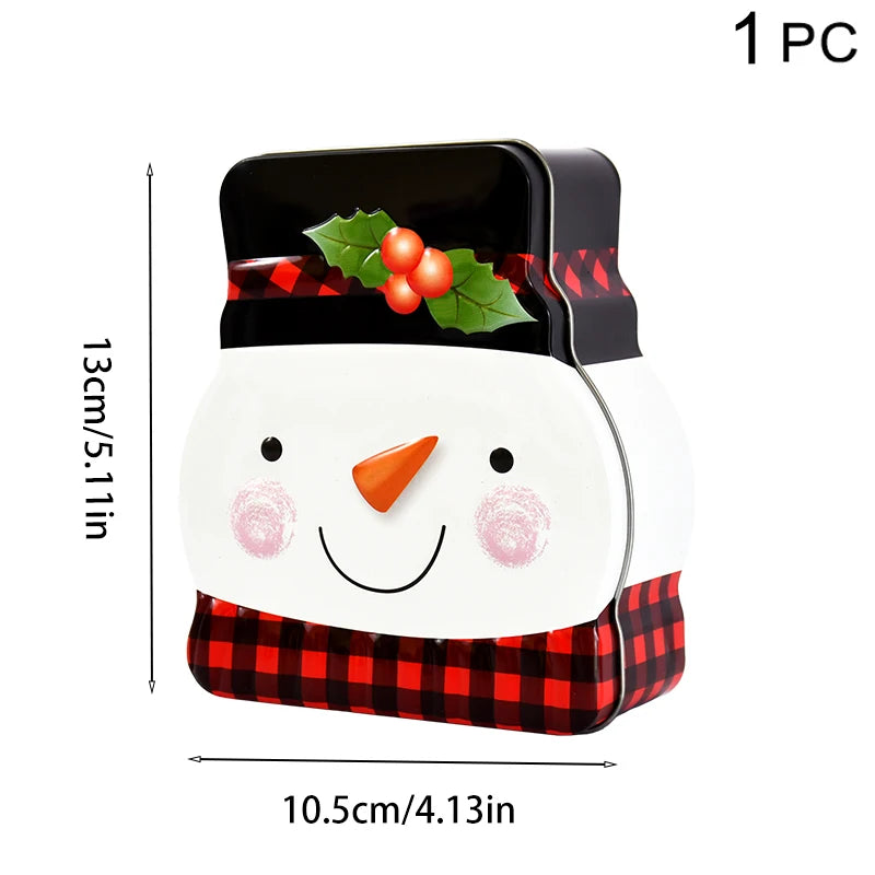 Christmas Gingerbread Iron Candy Gift Box – Xmas Home Decor Holiday Gift Box Babs B as picture