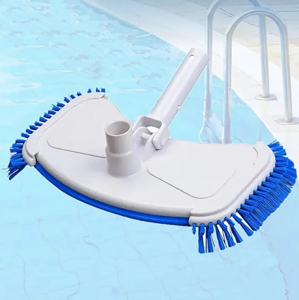 Curved Pool Vacuum Suction Head with Side Brush | Pool Cleaner Pool Vacuum Brush Babs