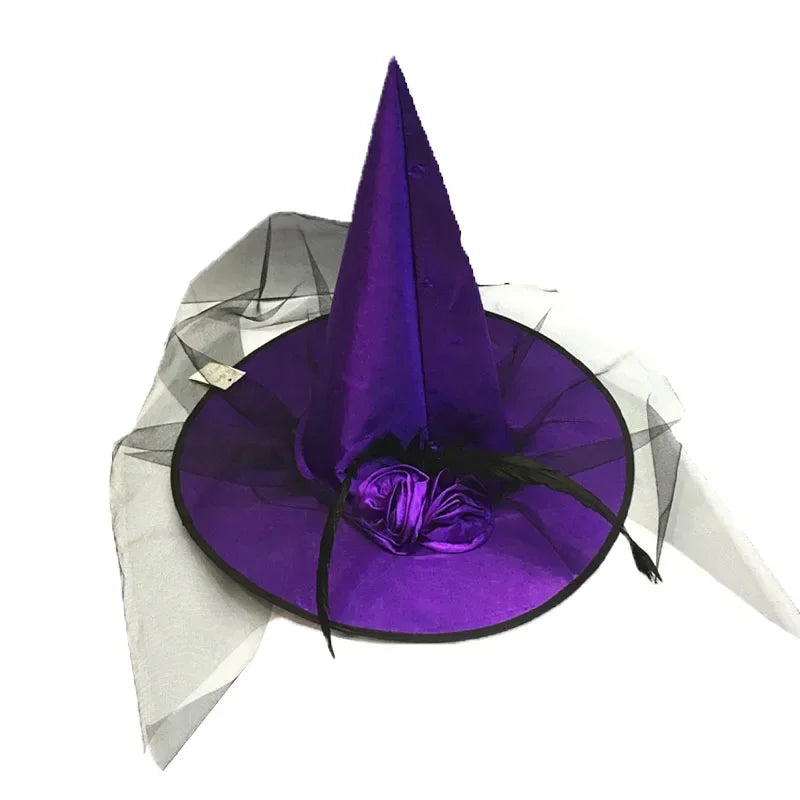 Kids Wizard & Witch Hat – Halloween Costume Cosplay Party Kids Costume Hat Babs purple