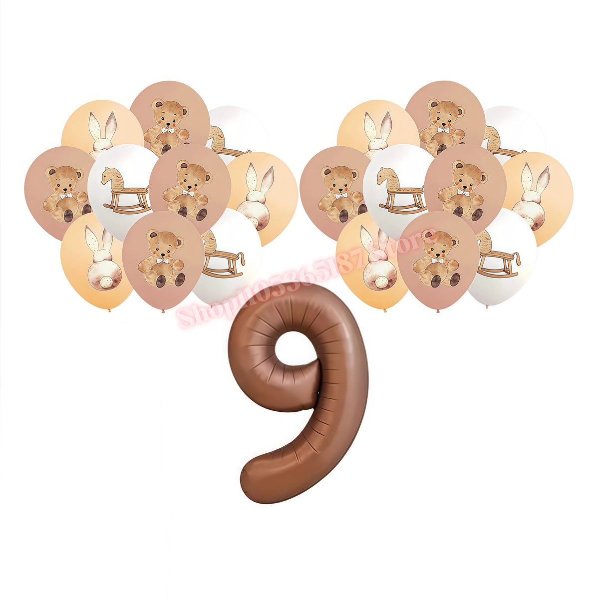 Hello Baby Gender Reveal Party Kit – Balloons, Banner & Decor Party Decoration Kit Babs 19pcs Balloons-9 others