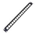 1U Rack Patch Panel 4–16 Way XLR Connector Mount | HUXUAN Audio Rack Patch Panel Babs 16 holes