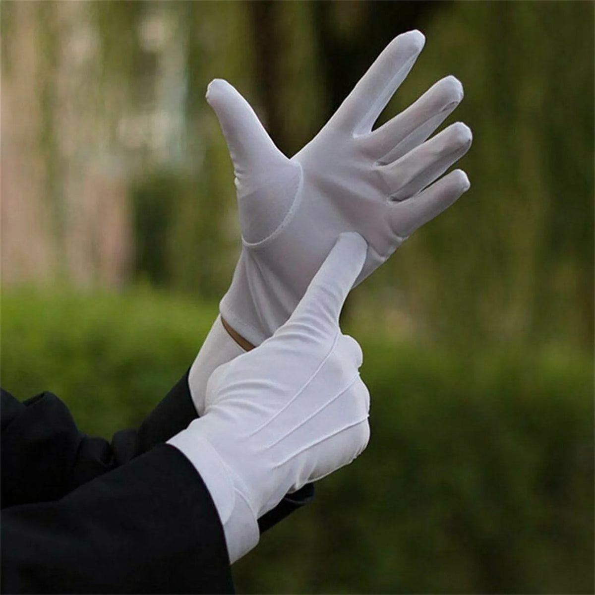 White Formal Gloves – Tuxedo, Costume & Jewelry Inspection Formal Costume Gloves Babs