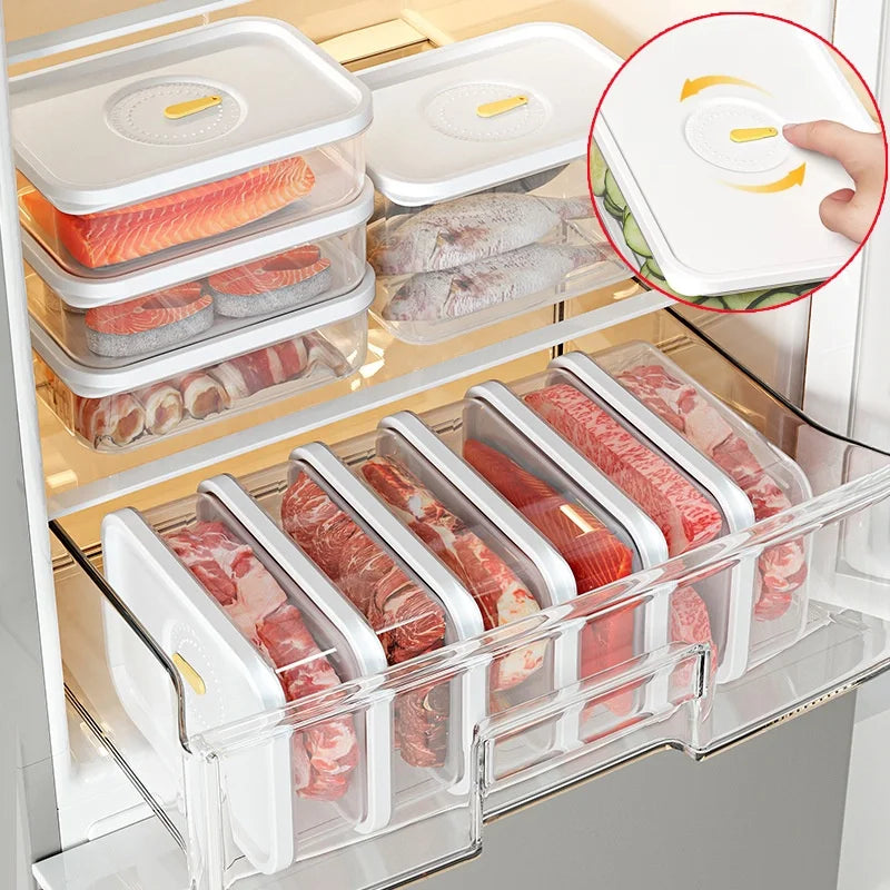 Lunch Meat & Cheese Keeper Container – Fridge Organizer Box Food Storage Container Babs