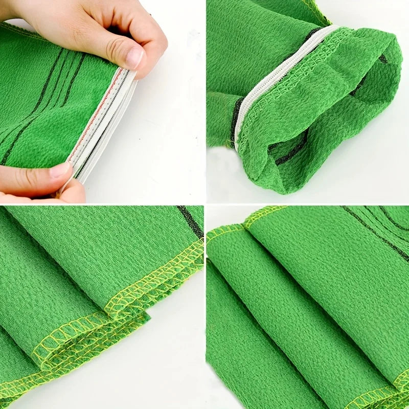 5-Piece Exfoliating Shower Gloves & Towel Set – Body Scrub Exfoliating Bath Set Babs