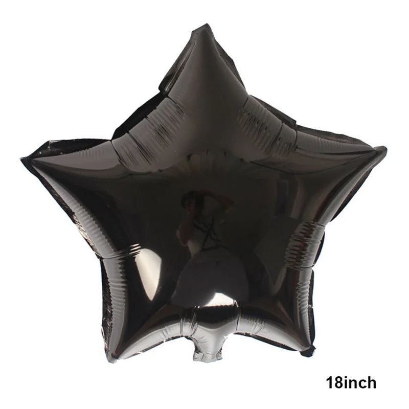 18" Star & Heart Foil Balloons for Parties & Weddings (5–50 pcs) Party Foil Balloons Babs