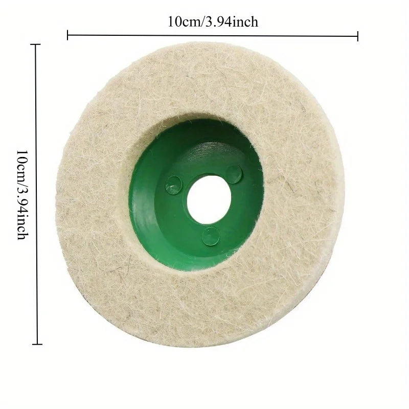 6-Piece Wool Felt Polishing Buffing Wheel Set for Rotary Tools Buffing Wheel Set Babs