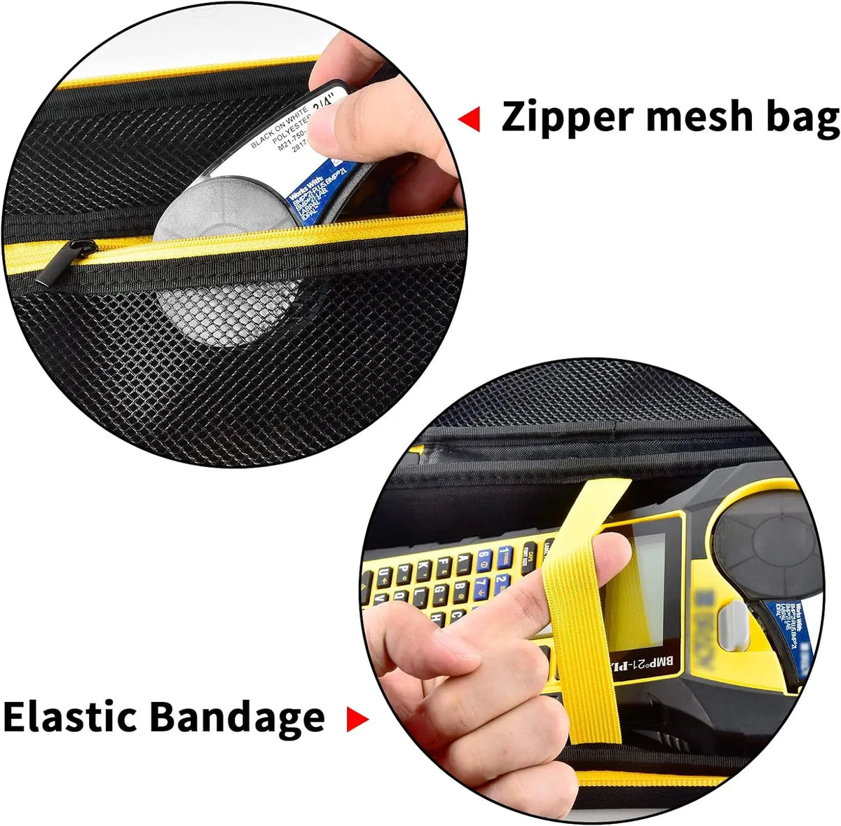 Hard EVA Carrying Case for Brady M210 BMP21-PLUS Label Printer Printer Carrying Case Babs