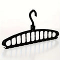 Space Saving Collapsible Clothes Hangers – Heavy Duty Plastic Clothes Hangers Babs Black