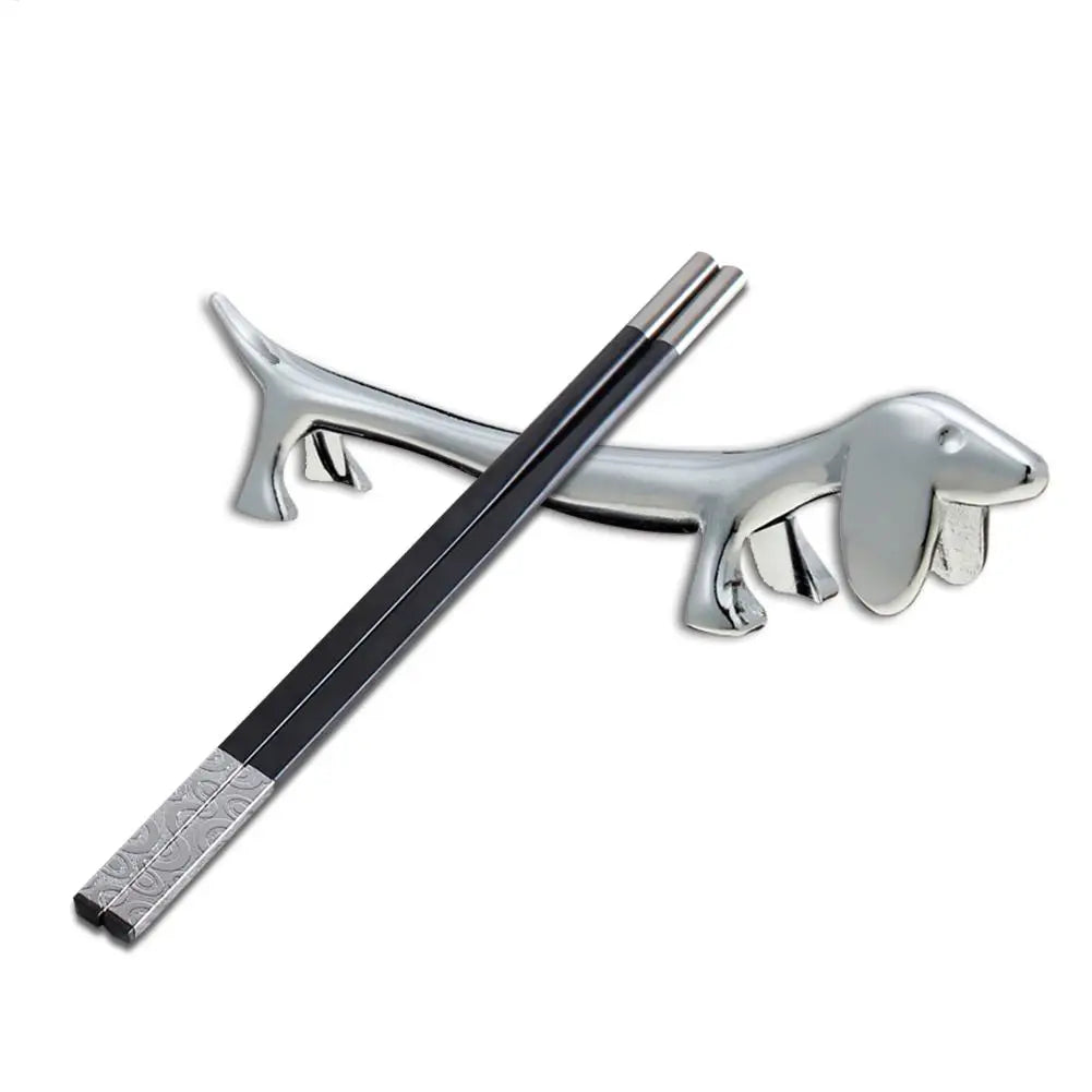 Dachshund Dog Stainless Steel Chopstick Rest & Cutlery Holder Chopstick Rest Babs